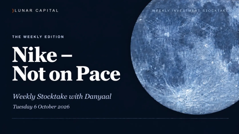 Lunar Capital Weekly Stocktake: Nike – Not on Pace, 6 October 2026